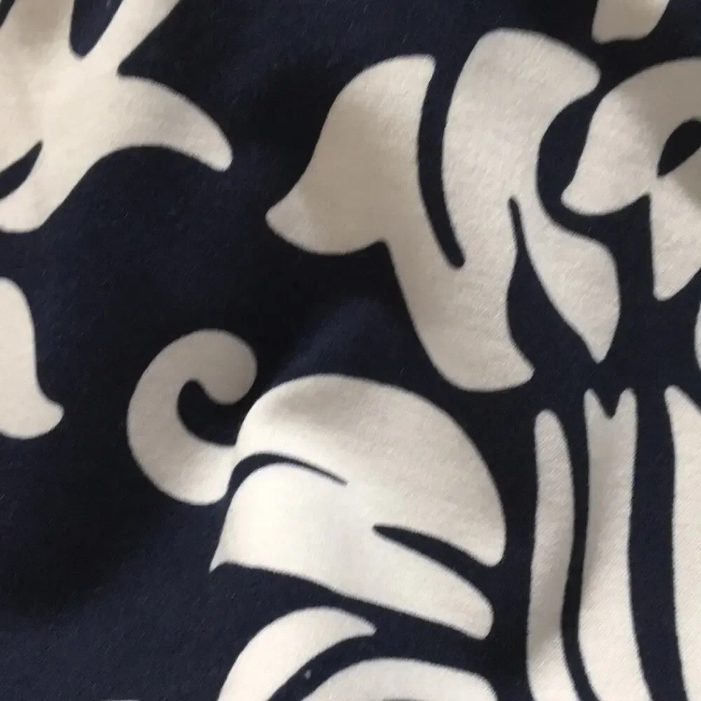 INC International Concepts Navy Printed Skirt